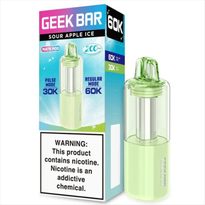 Picture of GEEKBAR MATE POD 60K PUFF 5CT/BOX - SOUR APPLE ICE