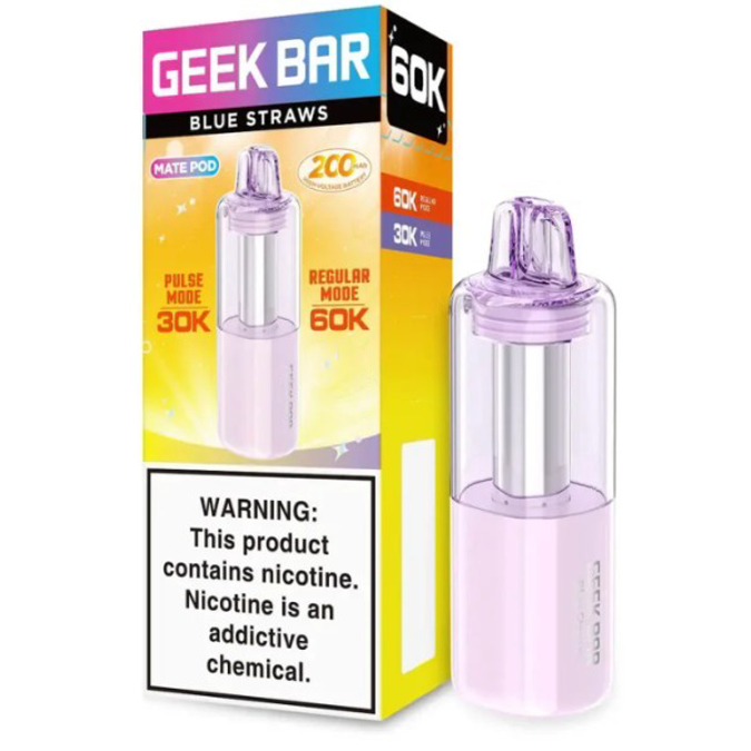 Picture of GEEKBAR MATE POD 60K PUFF 5CT/BOX - BLUE STRAWS