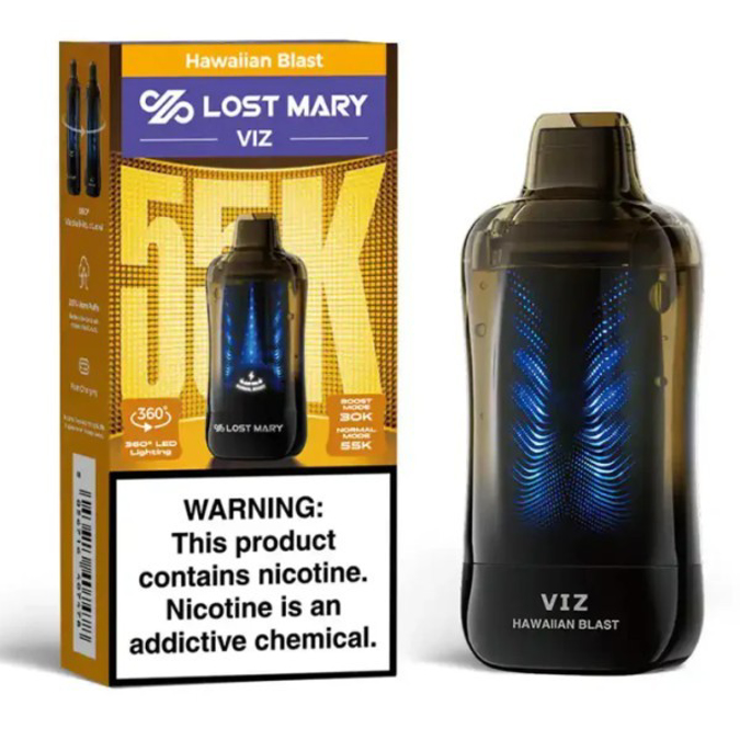 Picture of LOST MARY VIZ DISPOSABLE 55K PUFF 5CT/BOX - HAWAIIAN BLAST