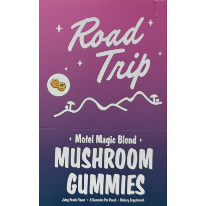 Picture of ROAD TRIP MUSHROOM GUMMIES 28GM 8CT/PACK - JUICY PEACH