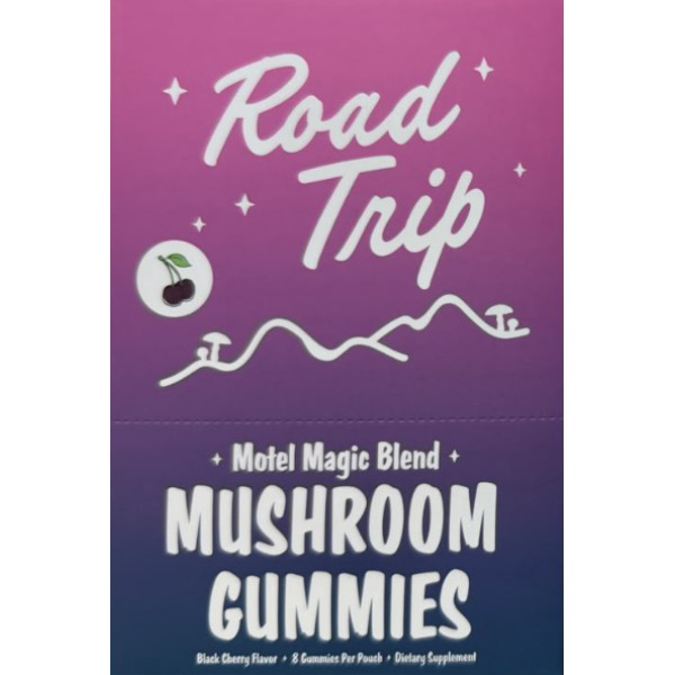 Picture of ROAD TRIP MUSHROOM GUMMIES 28GM 8CT/PACK - BLACK CHERRY