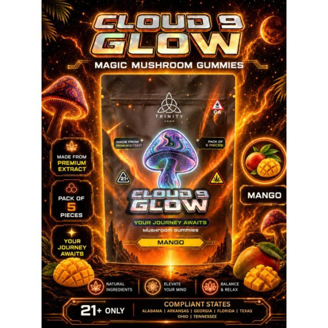 Picture of CLOUD 9 GLOW MUSHROOM GUMMIES 5CT - MANGO