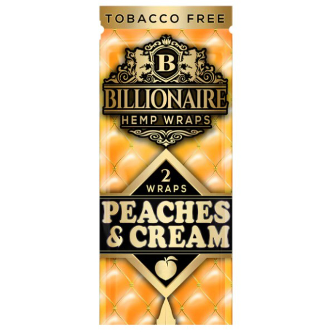 Picture of BILLIONAIRE HEMP WRAPS 25CT -  PEACHES & CREAM