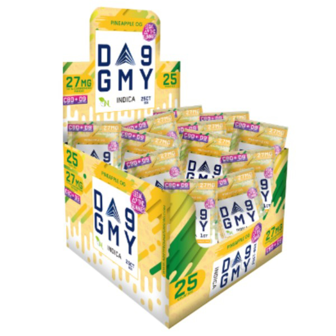 Picture of GMY D9 GUMMIES 27MG 25CT/BOX - PINEAPPLE OG