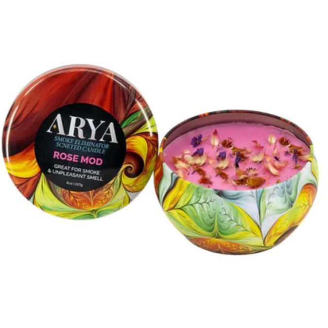 Picture of ARYA ODOR ELIMINATOR CANDLE 1CT - ROSE MOD