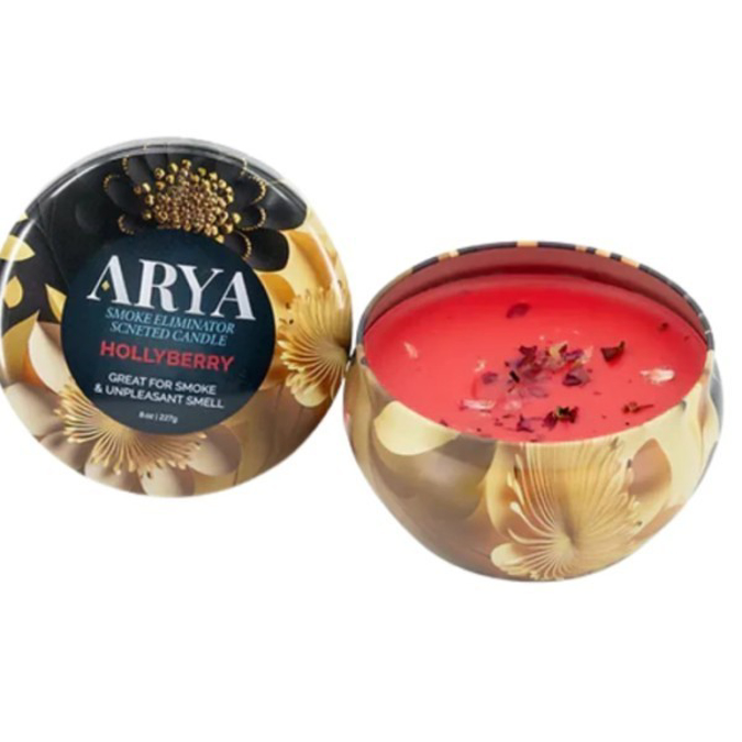 Picture of ARYA ODOR ELIMINATOR CANDLE 1CT - HOLLY BERRY