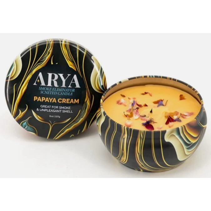 Picture of ARYA ODOR ELIMINATOR CANDLE 1CT - PAPAYA CREAM