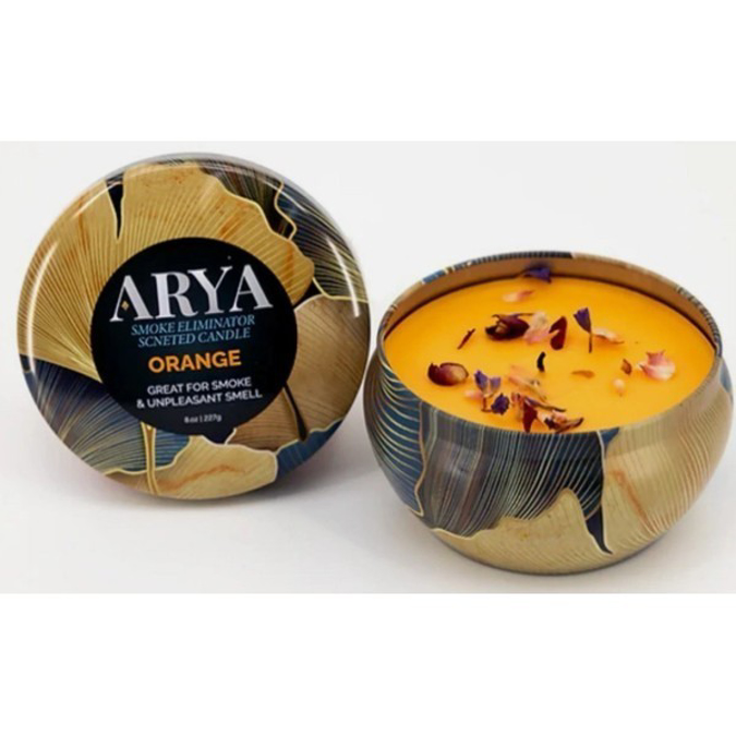 Picture of ARYA ODOR ELIMINATOR CANDLE 1CT - ORANGE