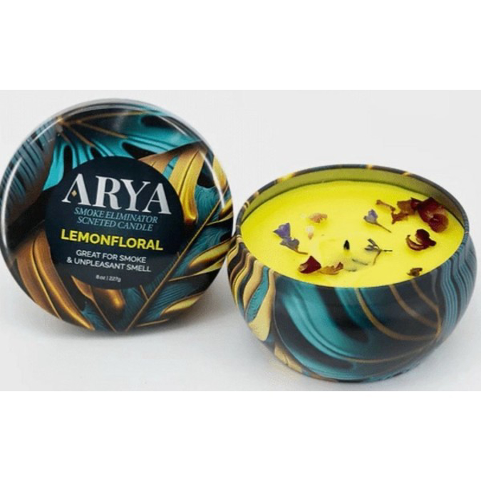 Picture of ARYA ODOR ELIMINATOR CANDLE 1CT - LEMON FLORAL