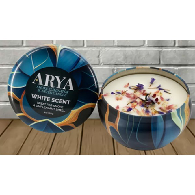 Picture of ARYA ODOR ELIMINATOR CANDLE 1CT - WHITE SCENT