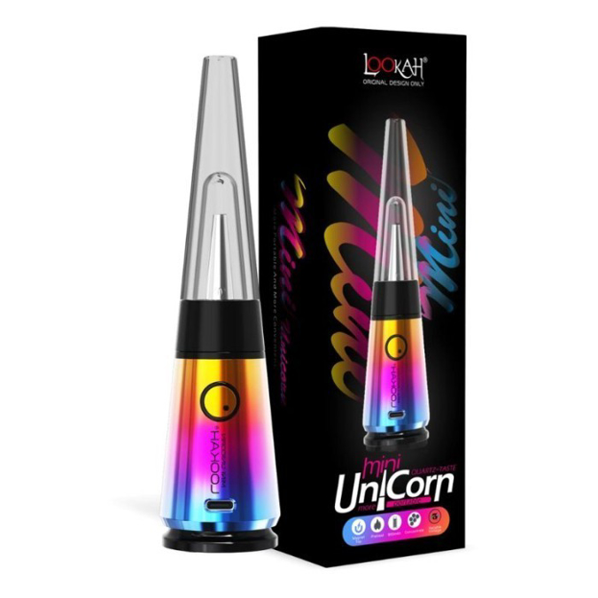 Picture of LOOKAH MINI UNICORN DAB RING VAPORIZER KIT - RAINBOW