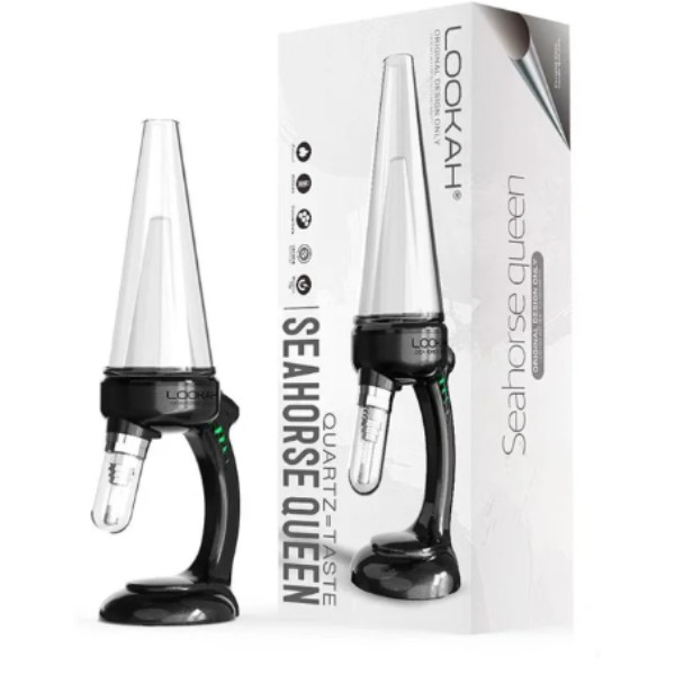 Picture of LOOKAH SEAHORSE QUEEN 800MAH VV DAB PEN VAPORIZER - BLACK