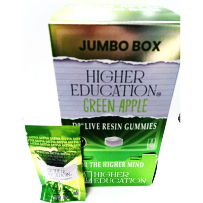 Picture of HIGHER EDUCATION GUMMIES 30MG 50CT - GREEN APPLE