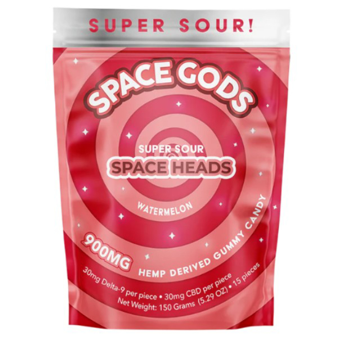 Picture of SPACE GODS SUPER SOUR GUMMIES 900MG 15CT - WATERMELON