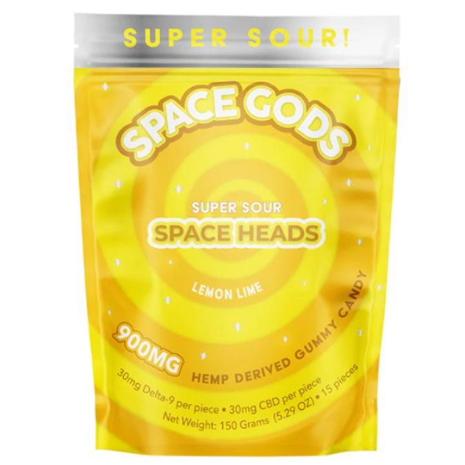 Picture of SPACE GODS SUPER SOUR GUMMIES 900MG 15CT - LEMON LIME