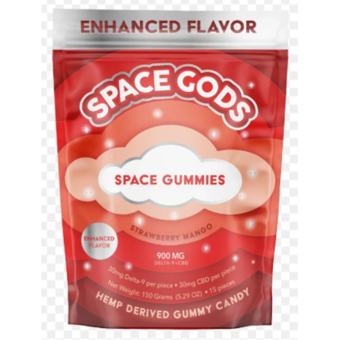 Picture of SPACE GODS GUMMIES 900MG 15CT - STRAWBERRY MANGO