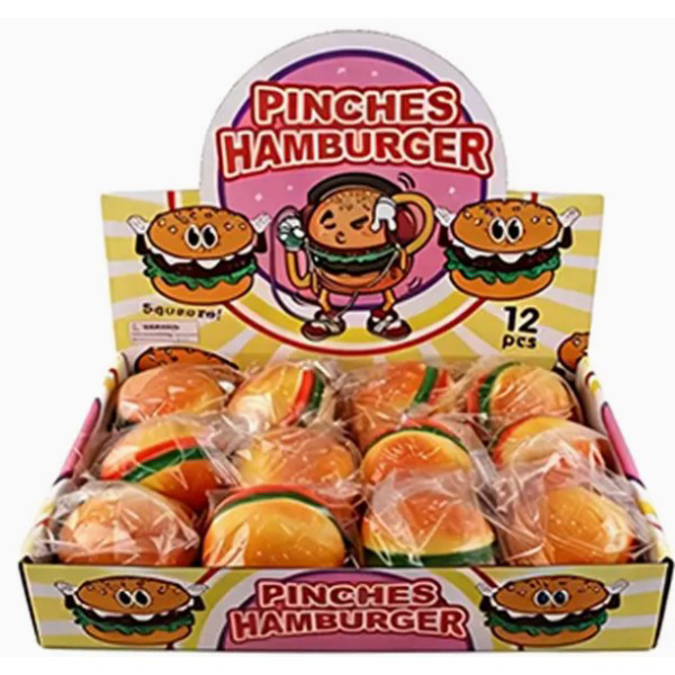 Picture of SQUISHY TOY 12CT/BOX - BURGER