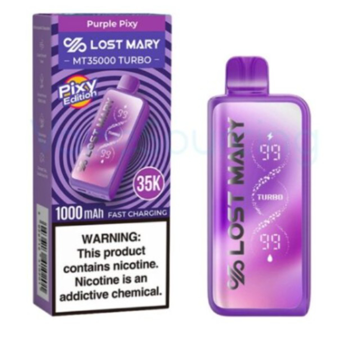Picture of LOSTMARY TURBO DISPOSABLE MT35000 5CT - PURPLE PIXY