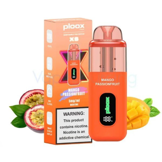 Picture of PLOOX DISPOSABLE POD 25K PUFF 5PCS - MANGO PASSIONFRUIT