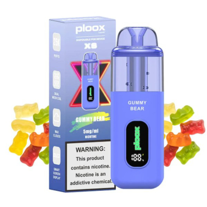 Picture of PLOOX DISPOSABLE POD 25K PUFF 5PCS - GUMMY BEAR