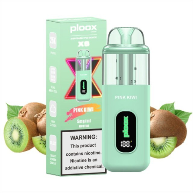 Picture of PLOOX DISPOSABLE POD 25K PUFF 5PCS - PINK KIWI