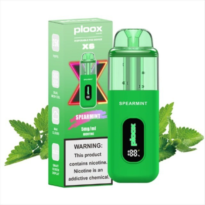 Picture of PLOOX DISPOSABLE POD 25K PUFF 5PCS - SPEARMINT