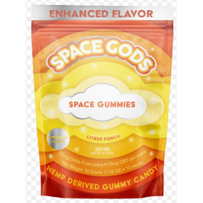 Picture of SPACE GODS GUMMIES 300MG 10CT - CITRUS PUNCH