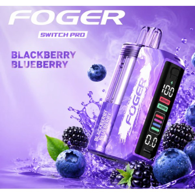 Picture of Foger Disposable kit Switch Pro 30 000 Puffs 5ct/bx - BLACKBERRY BLUEBERRY