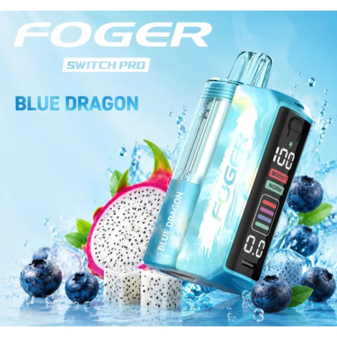Picture of Foger Disposable kit Switch Pro 30 000 Puffs 5ct/bx - BLUE DRAGON