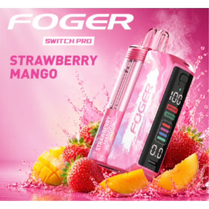 Picture of Foger Disposable kit Switch Pro 30 000 Puffs 5ct/bx - STRAWBERRY MANGO