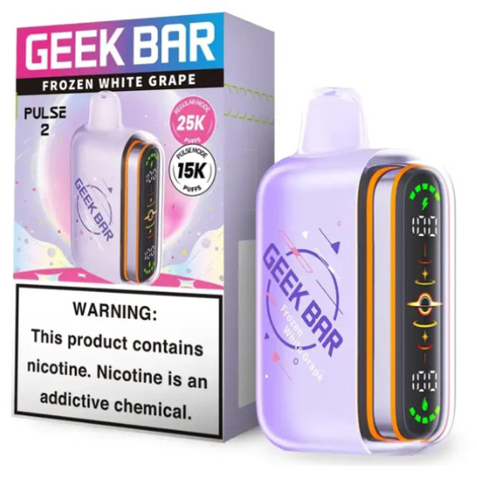 Picture of GEEKBAR P2 DISPOSABLE 25K PUFF 5CT/BOX - FROZEN WHITE GRAPE