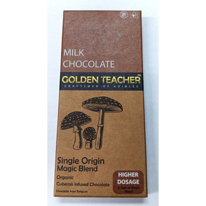 Picture of GOLDEN TEACHER MUSHROOM CHOCOLATE 6.5GM 1CT - MILK CHOCOLATE