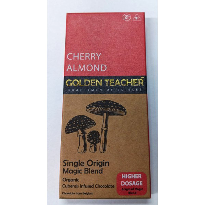 Picture of GOLDEN TEACHER MUSHROOM CHOCOLATE 6.5GM 1CT - CHERRY ALMOND
