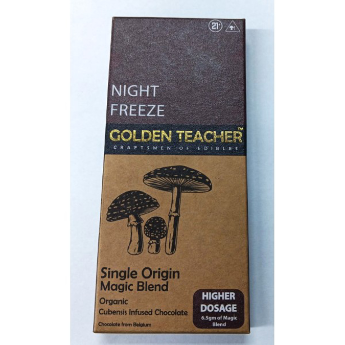 Picture of GOLDEN TEACHER MUSHROOM CHOCOLATE 6.5GM 1CT - NIGHT FREEZE