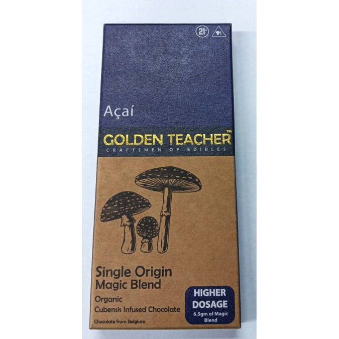 Picture of GOLDEN TEACHER MUSHROOM CHOCOLATE 6.5GM 1CT - ACAI
