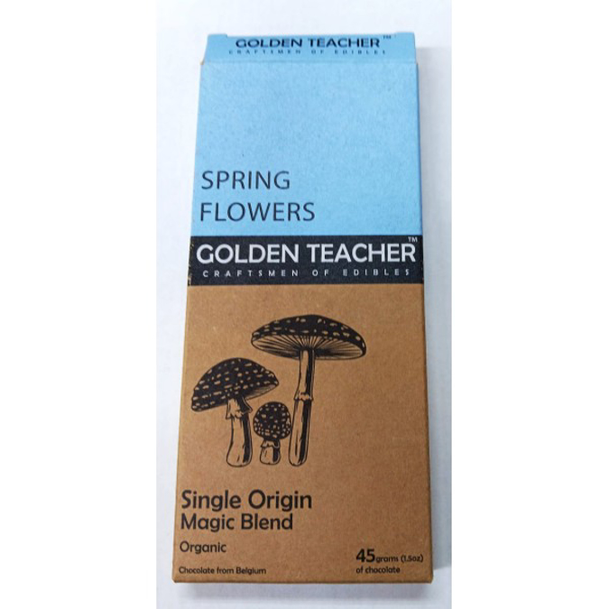 Picture of GOLDEN TEACHER MUSHROOM CHOCOLATE 45GM 1CT - SPRIMG FLOWER