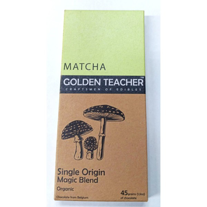 Picture of GOLDEN TEACHER MUSHROOM CHOCOLATE 45GM 1CT - MATCHA