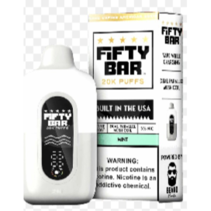 Picture of FIFTY BAR DISPOSABLE 20KPUFFS 5CT/BX - MINT
