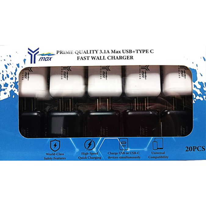 Picture of Y MAX WALL CH NEW C +USB 20CT