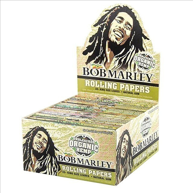 Picture of BOB MARLEY ROLLING PAPER UNBLEACHED ORGANIC HEMP KING SIZE 50CT