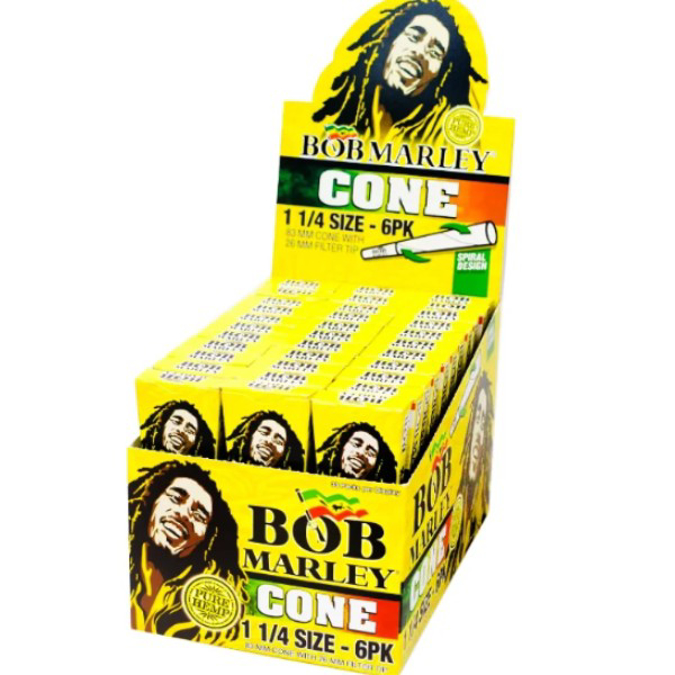 Picture of BOB MARLEY PURE HEMP CONE 1 1/4 6PK