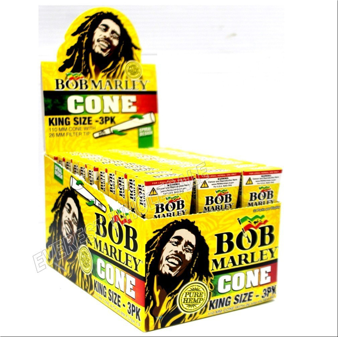 Picture of BOB MARLEY PURE HEMP CONE KING SIZE 3PK
