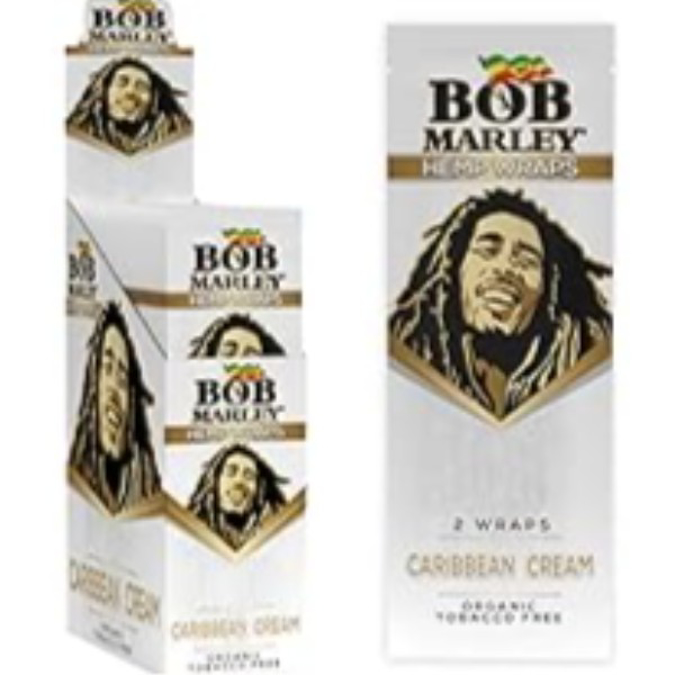 Picture of BOB MARLEY HEMP WRAPS 25CT - CARIBEAN CREAM