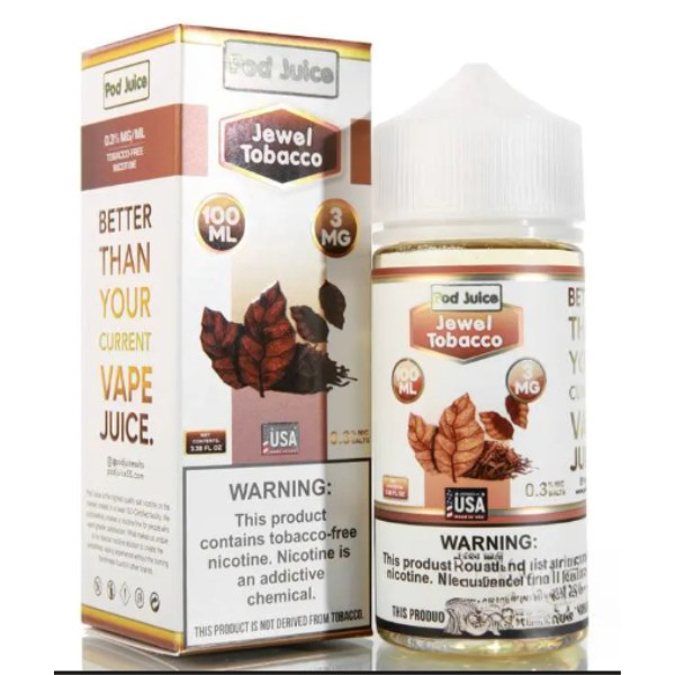 Picture of POD JUICE E JUICE 6MG 100ML - JEWEL TOBACCO