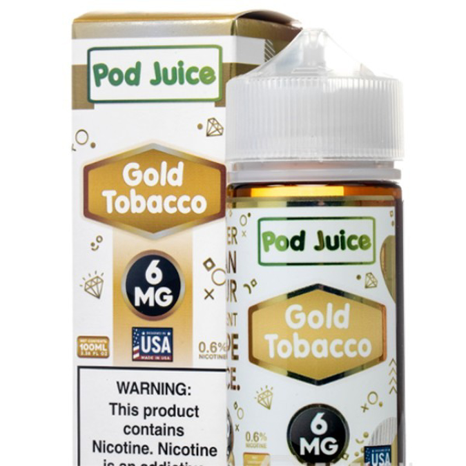 Picture of POD JUICE E JUICE 6MG 100ML - GOLD TOBACCO