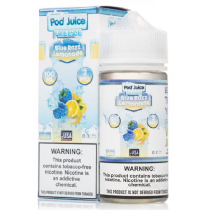 Picture of POD JUICE E JUICE 3MG 100ML - FREEZE  BLUE RAZZ LEMONADE