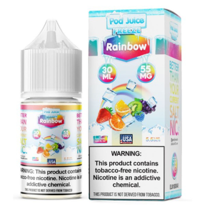 Picture of POD JUICE EJUICE 55MG 30ML - FREEZE RAINBOW