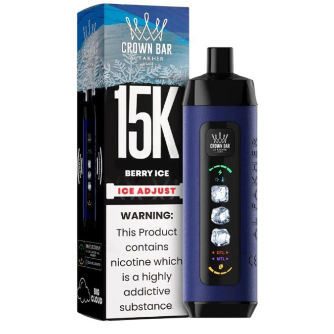 Picture of CROWN BAR DISPOSABLE 15K PUFFS 5CT - BERRY BLUE