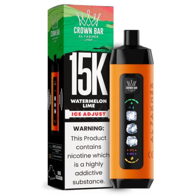 Picture of CROWN BAR DISPOSABLE 15K PUFFS 5CT - WATERMELON CHERRY