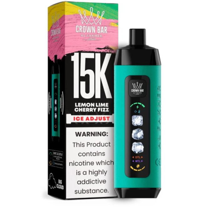 Picture of CROWN BAR DISPOSABLE 15K PUFFS 5CT - CHERRY FIZZ